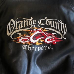 Motorcycle leather jacket “Orange County choppers”